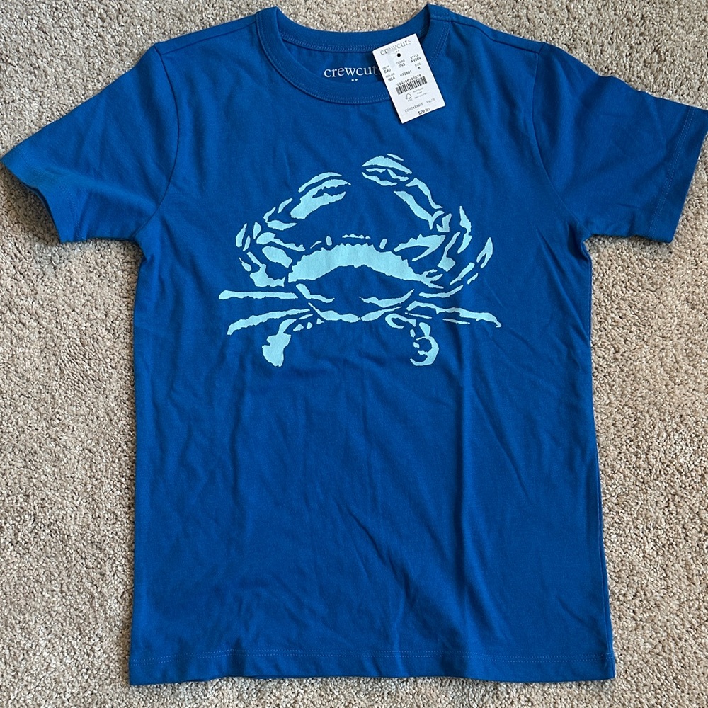 Crewcuts Vibrant Blue Crab Tee